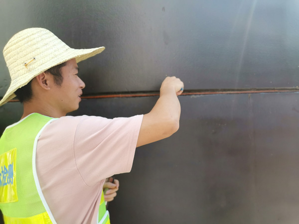 拼接縫現場檢測圖
